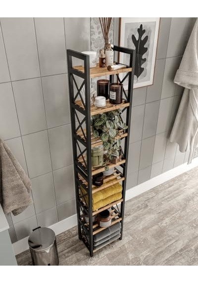 Tr Dekoratif Banyo Rafı Organizer Retro Tasarımlı Çok Amaçlı Düzenleyici Raf, Ahşap Çam Raflı, Dayanıklı Diğer