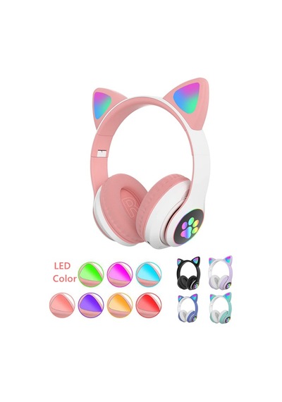 Ally 23M Kedi Kulak Led Aydınlatmalı Bluetooth 5.0 Kulak Üstü Kulaklık