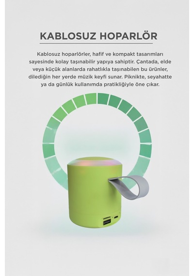 Bluetooth Hoparlör Sd Usb Destekli Taşınabilir Speaker D24