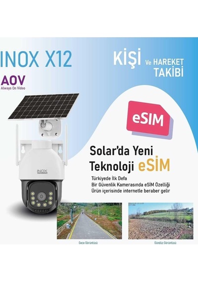 İnox X12 E-sim Solar Kamera 4mp-135675