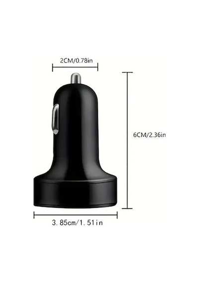 6 Portlu Hızlı Araç Şarj Cihazı 4 Usb + 2 Type-c Çıkışlı Dijital Göstergeli Oto Şarjı Arbltgsjlmef5edtb99