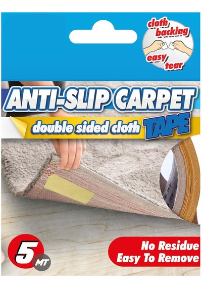 2 Adet - Halı Kaydırmaz Bant, Halı Kilim Sabitleme Ve Yapıştırma Bandı, En: 50 Mm, Boy: 5 Metre