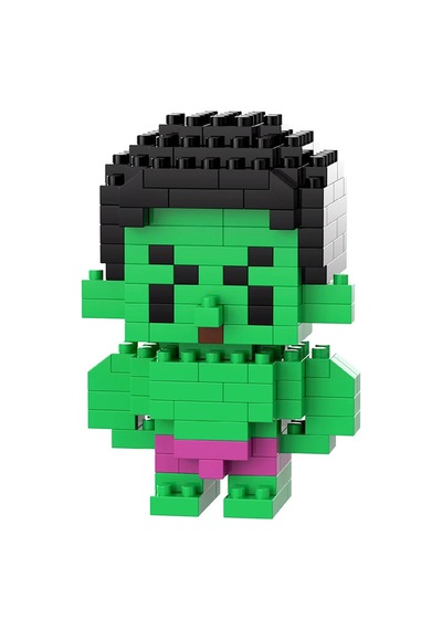 Hulk Marvel Mikro Blok Lego Seti - 3d Puzzle Figür Oyuncak - Eğitici Yenilmezler Avengers Serisi