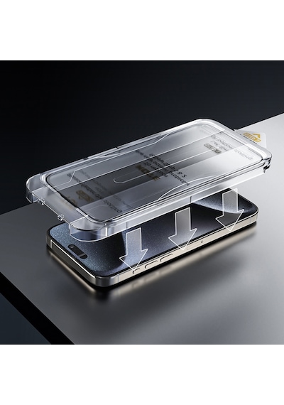 Apple Uyumlu   iPhone 17 Pro Max Wiwu Wi-sq009 İprivacy 360 Anti-peep Oleofobik Ekran Koruyucu Uygulama Aparatlı