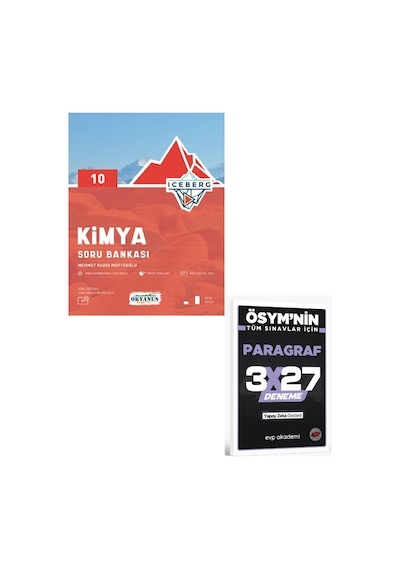 Okyanus 2027 10. Sınıf Kimya Iceberg Soru Bankası+ Evp Akademi Paragraf