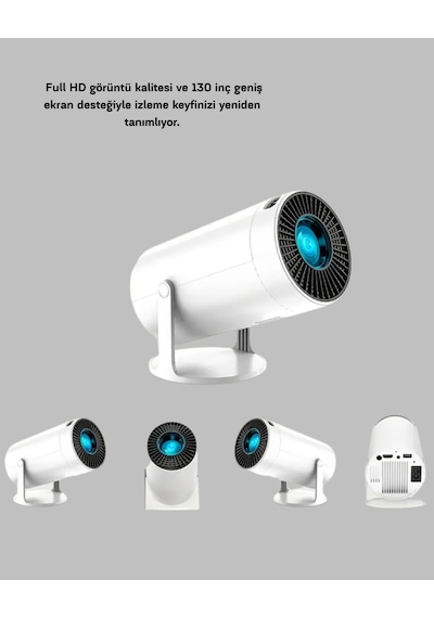 Kablosuz Bağlantılı Full Hd Ev Sinema Projeksiyonu 160 Ansi Lümen - Lisinya