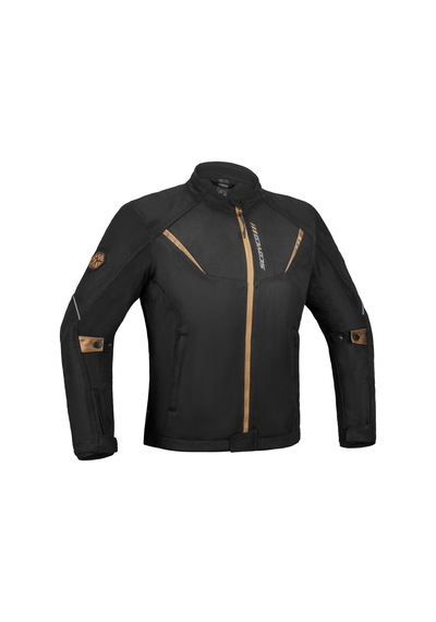 Ebakbak Motosiklet Montu Yazlık Full Korumalı File Kumaş Black Gold Mont