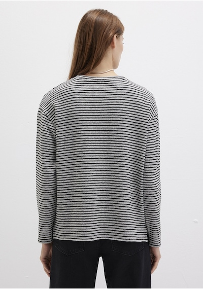 Mavi - Bisiklet Yaka Çizgili T-shirt 1613600-85407 SIYAH