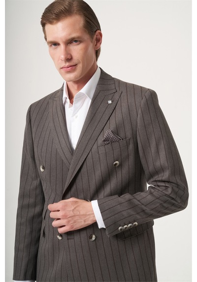 İmza Vizon-kahverengi Kırlangıç Yaka Çizgili Kruvaze 6 Drop Slim Fit Tam Astar Esnek Takım Elbise 1001260286 Vizon - Kahverengi İmza Vizon-kahverengi Kırlangıç Yaka Çizgili Kruvaze 6 Drop Slim Fit Tam Astar Esnek Takım Elbise 1001260286 Vizon - Kahverengi