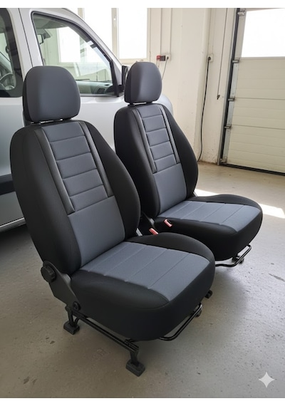Favori Füme Serisi Opel Combo İle Uyumlu Tam Set Oto Koltuk Kılıfı Arka Koltuk 2+1