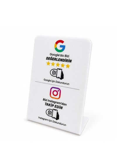 Duo Nfc Google Değerlendirme Ve Instagram Standı