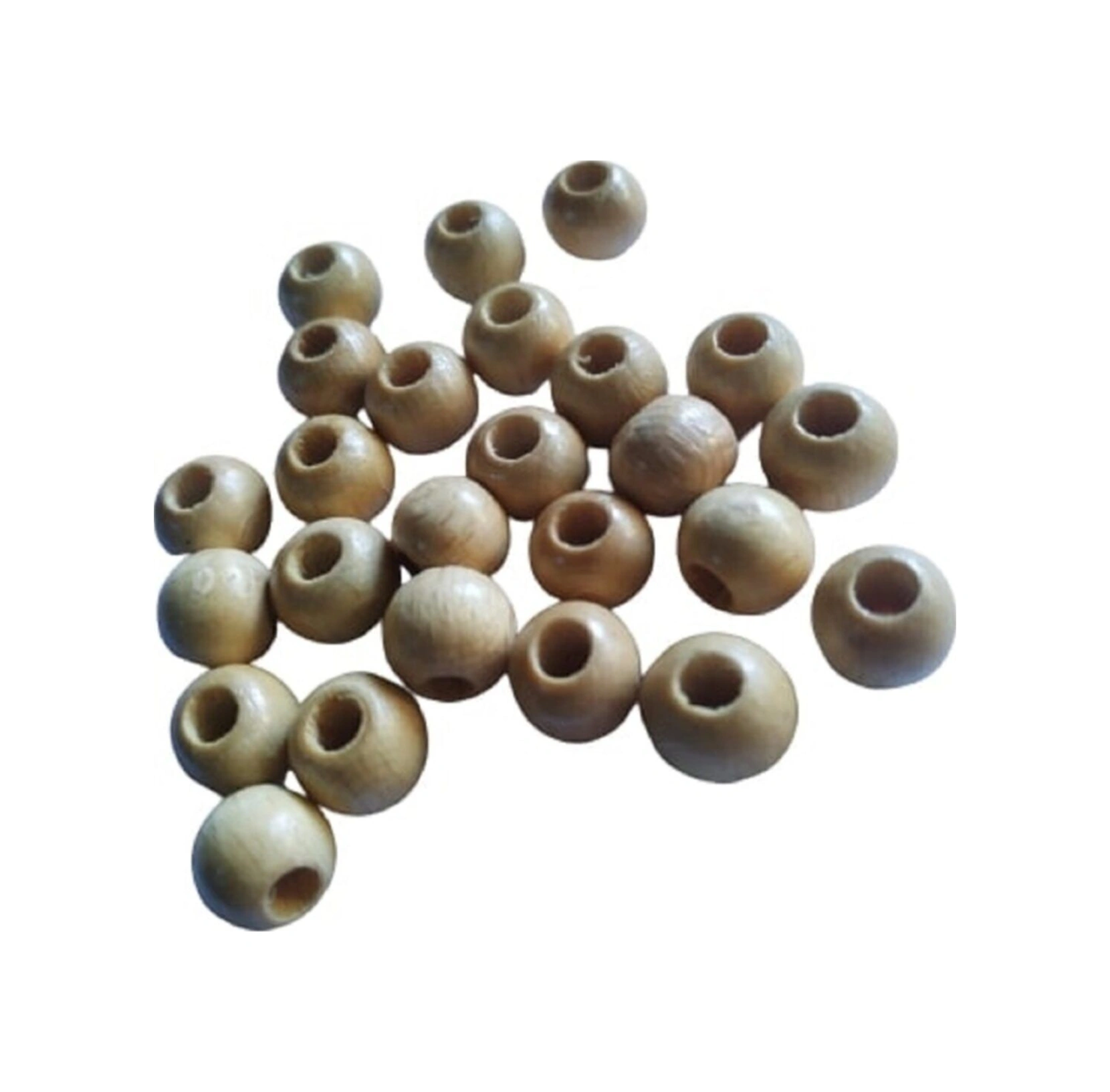 Vernikli Ahşap Boncuk 10 Mm 100 Gr Ort 250 - 300 Adet Ahşap Rengi