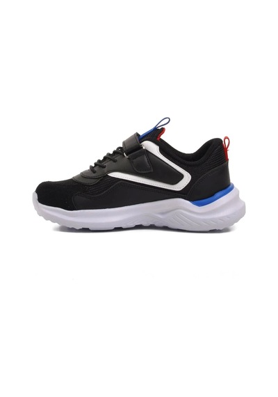 Pepino P-1543 Çocuk Spor Ayakkabı Siyah Kırmızı Saks Çok Renkli