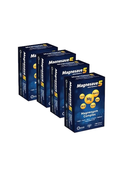Magnesave5 Magnezyum Complex 4 x 60 Kapsül