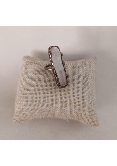 Hdmarketim Doğal Kuvars Drusy Taş Çelik Ayarlanabilir Unisex Yüzük Çok Renkli