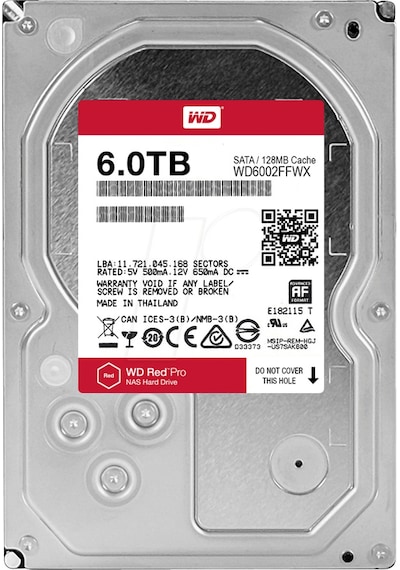 Western Digitial Red Pro WD6002FFWX 6 TB HDD