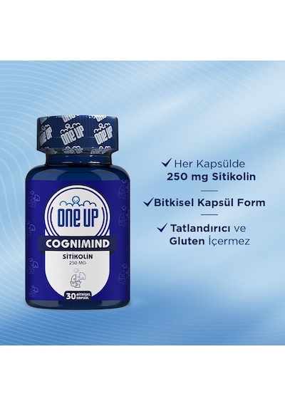 One Up Cognimind Sitikolin Aromasız 30 Kapsül