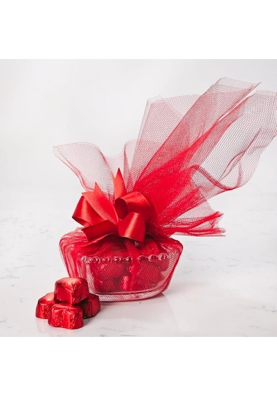Nin Chocolate Sevgiliye Cam Kase Yaldızlı Çikolata