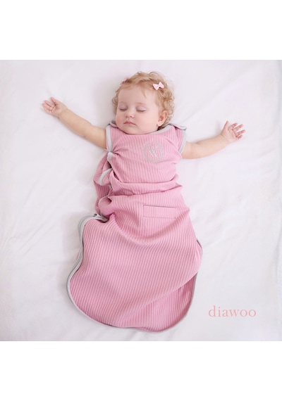 Diawoo Cocoon 4 Mevsim Merino Uyku Tulumu,org. Pamuk Dış Yüzey , 0 - 12 Ay Ayarlanabilir Pembe Pembe 0 - 1 Yaş