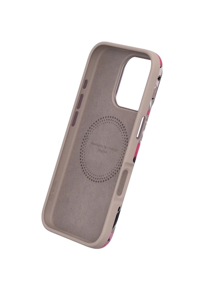 Onegif Apple iPhone Uyumlu 15 Pro Max Flower Series Magsafe Kapak - Pembe Arka Kapak