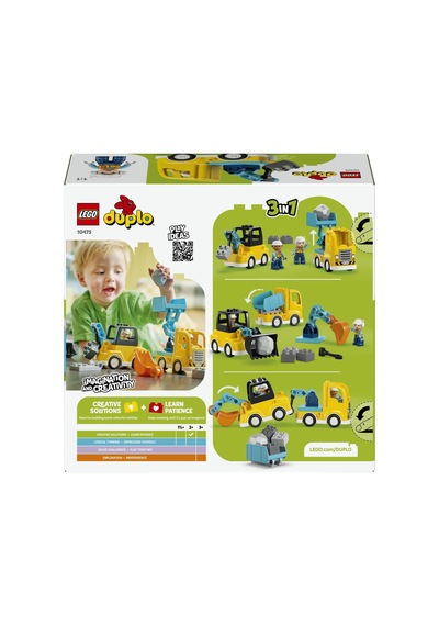 Duplo Kasabası 3'ü 1 Arada İnşaat Araçları 10475