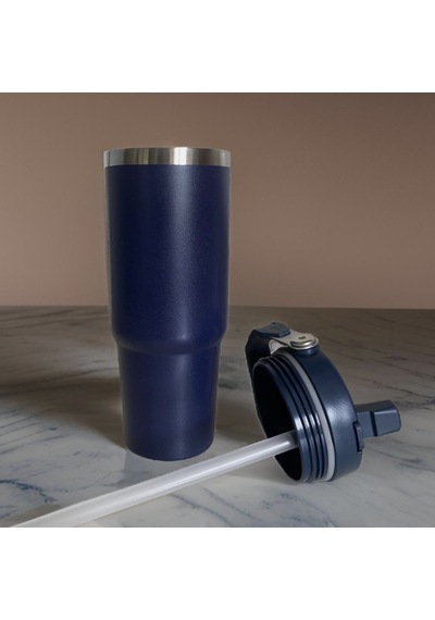 Prettify Çift Duvar Yalıtımlı Paslanmaz Çelik Pipetli Termos 0.89 L