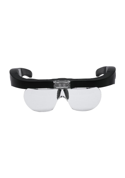Hombey Tamir Ve Okuma İçin Led Işıklı Büyüteç Gözlük - 4 Farklı Büyüme Oranı 1.5x, 2.5x, 3.5x, 5.0x Lens Seti Multicolor