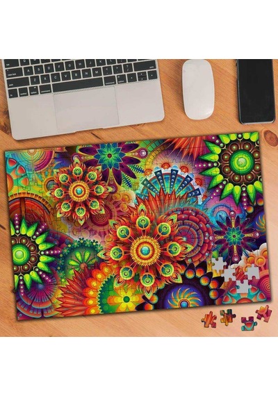 Desenli Renkler Karması 240 Parça Puzzle Yapboz-75432