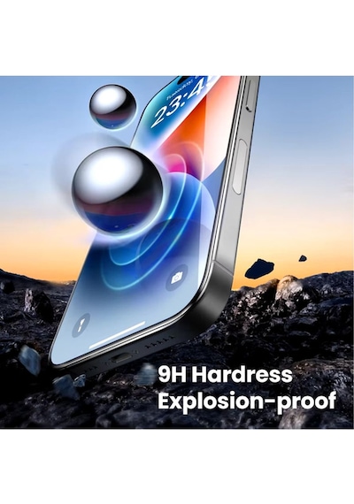 Apple Uyumlu iPhone 16 Pro Max Ekran Koruyucu Kırılmaz Cam Tamperli