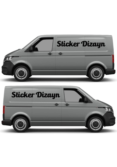 Kişiye Özel Yazı - 2 Adet Isim Soyisim Yazı - Araba - Oto - Araç -motosiklet - Karavan Sticker Etiket 02515 30 Cm