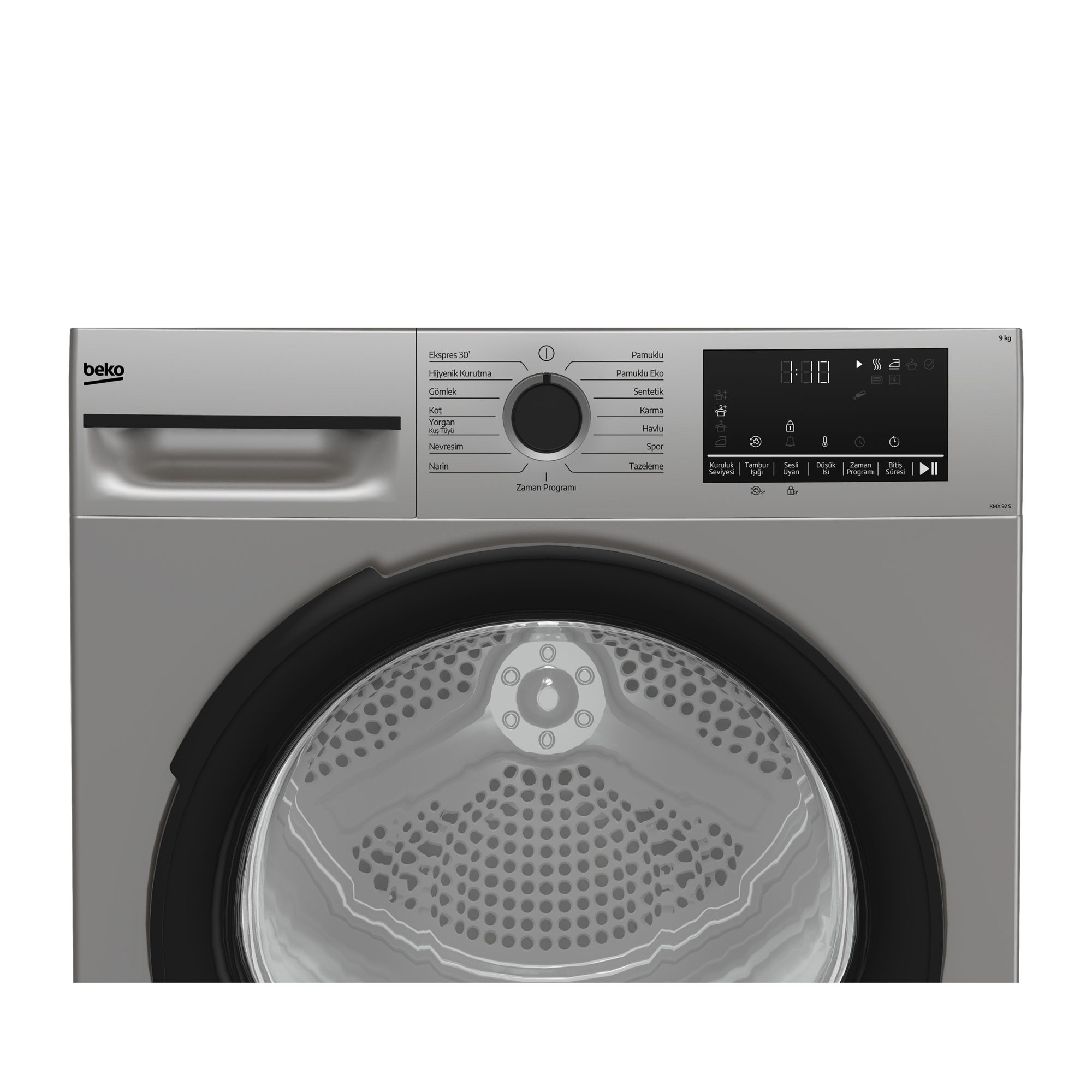Beko KMX 92 S 9 KG Isı pompalı Çamaşır Kurutma Makinesi Gümüş