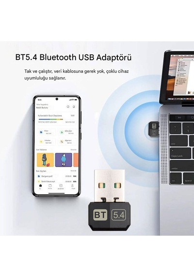 Usb Bluetooth 5.4 Adaptör Blt 5.4 Usb Bluetooth Alıcı