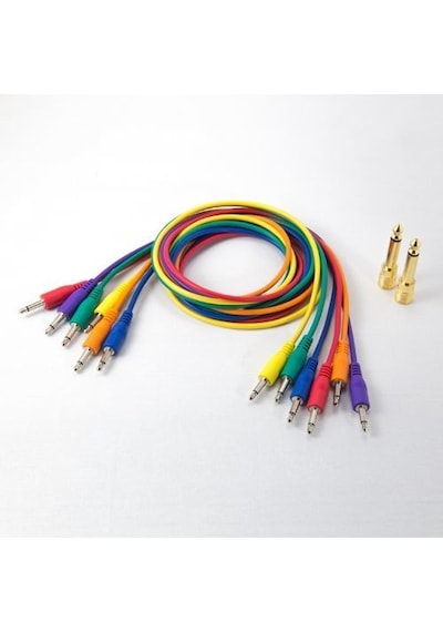 Korg Sq-cable-6 Enstrüman Kablosu 6'lı Renkli Patch Kablosu Seti