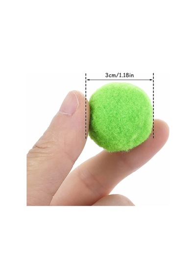 50 Adet Peluş Kedi Topu 3 Cm Renkli Yumuşak Kedi Oyuncağı Seti, Kedi Oyun Topu, Kedi Oyun Tabancası Yedek Top, Hafif Oyuncak Top