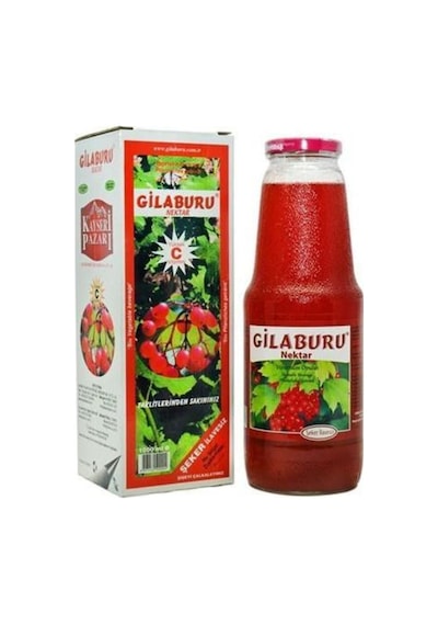 Kayseri Pazarı Gilaburu Nektarı Şeker İlavesiz 3 x 1 L