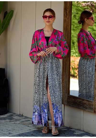 Mayovera Deniz Yıldızı Kimono Çok Renkli