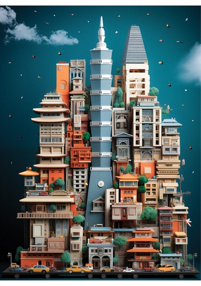Anatolian 1000 Parçalık Puzzle - Taipei 1187
