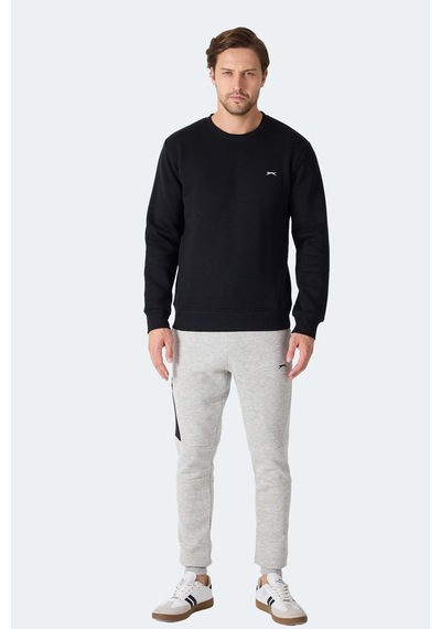 Slazenger Megar I Erkek Siyah Sweatshirt Siyah