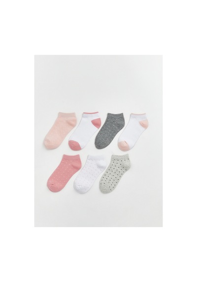 LC Waikiki Alıta Cıty Farkıyla Lcw Kids Pembe Puantiye Kız Çocuk Patik Çorap Pembe - 925404656 Pembe
