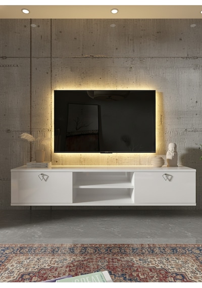 Resital Tv Ünitesi S1835-1 Beyaz Beyaz