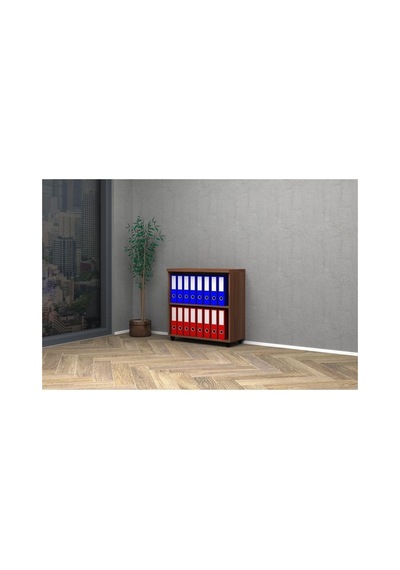 Raflı Ofis Dosya Dolabı 80x35x81 Çok Renkli