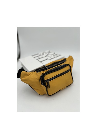 Nahitatyana Unisex Sarı Çok Cepli Hakiki Deri Freebag Bel Çantası Sarı - 631207384 Sarı
