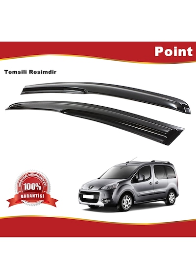 Peugeot Partner Tepee Mügen Cam Rüzgarlığı 2008-2020 Arası 2 Li N11.38180