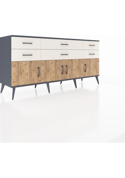 Hyperion Konsol 2 Raflı 6 Çekmeceli 4 Kapaklı 176x44x83 Antrasit-çam/aytaşı Çam/aytaşı Hyperion Konsol 2 Raflı 6 Çekmeceli 4 Kapaklı 176x44x83 Antrasit-çam/aytaşı Çam/aytaşı
