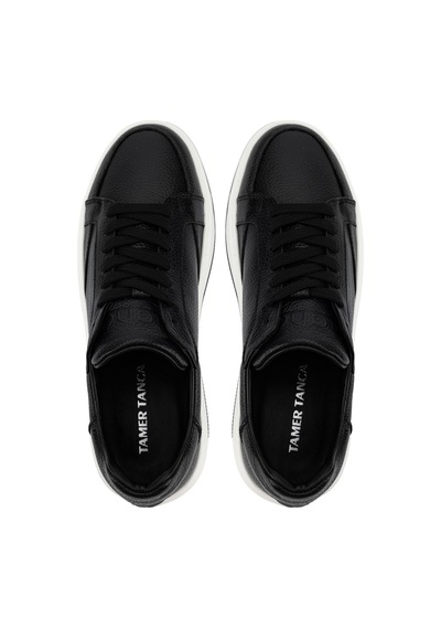 Tamer Tanca Erkek Hakiki Deri Siyah Sneakers & Spor Ayakkabı 1212 3522 Erk Ayk Y26 Sıyah Dr