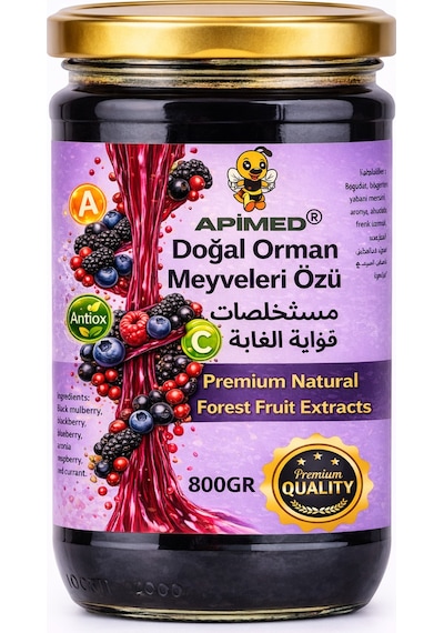 Karışık Orman Meyvesi Özü 800gr Böğürtlen, Yaban Mersini, Frambuaz,ahududu,frenk Üzümü,aronya