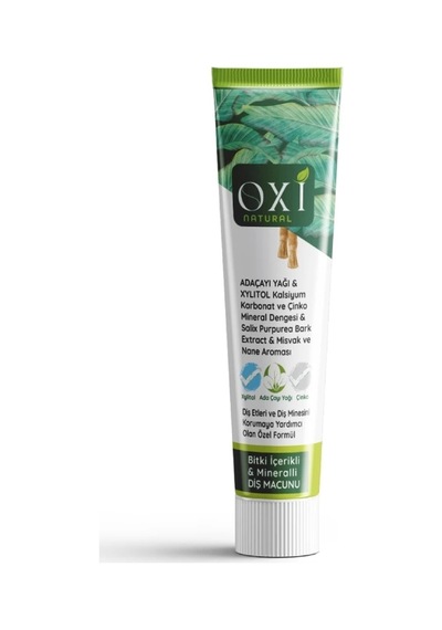 Oxi Natural Bitki İçerikli Mineralli Diş Macunu 70 Ml. Temel Bakım