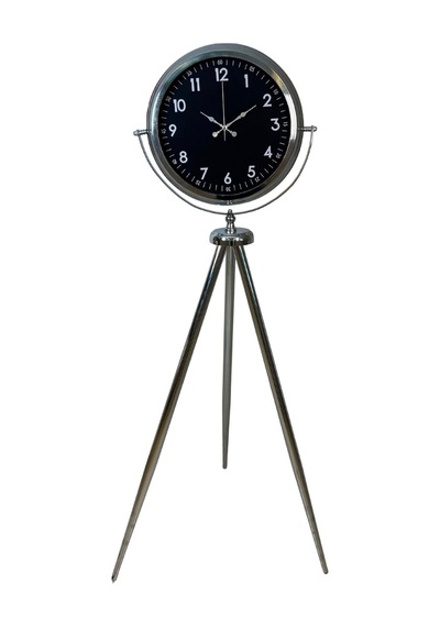 Büro Ev Ofis Dekoru İçin 150x45cm Krom Metal Royal Tripod Ayaklı Saat Diğer