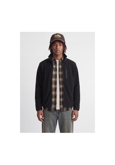 Jack & Jones Lupo Erkek Siyah Polar Ceket 12298667-b