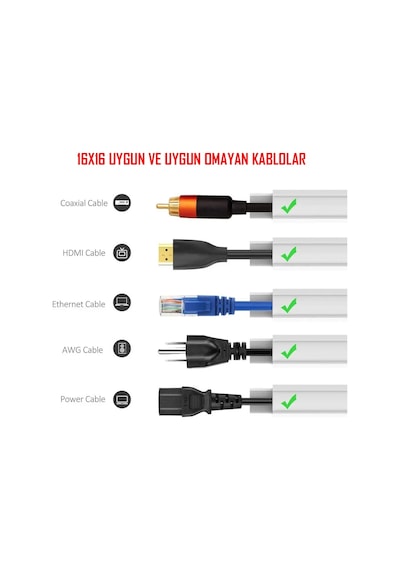 Extra Kendinden Yapışkanlı Koyu Kahve Damarlı Kablo Kanalı 16x16 1 Metre